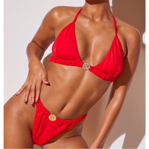 PrettyLittleThing Swim Red Pretty Little Thing Bikini Poshmark